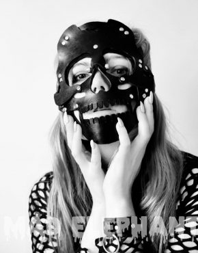 leather skull mask