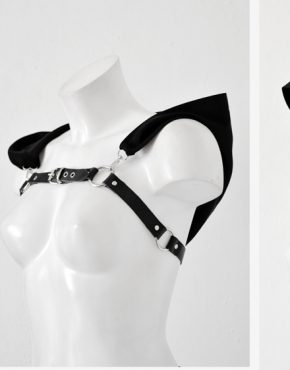 Genuine leather hooded harness by madelephant