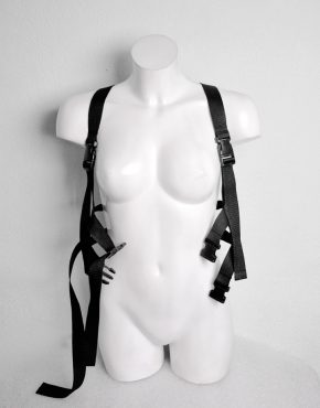 Nylon harness lingerie for women techwear style