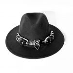 leather hat decoration accessory cosplay leather harness