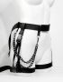 harness made of nylon with chains and garters