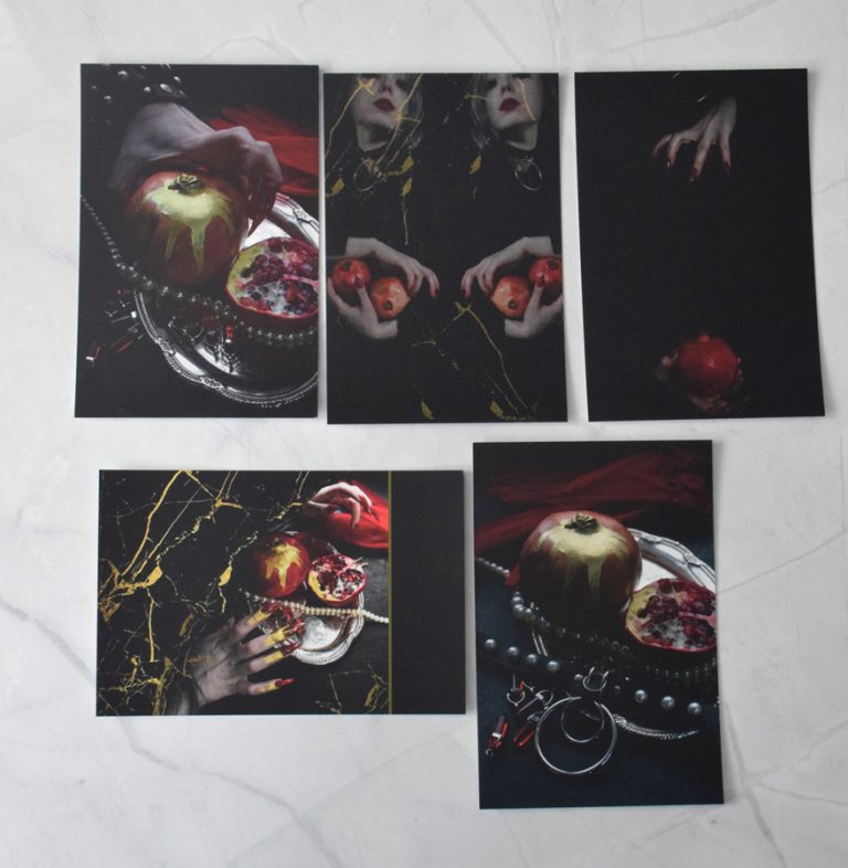Pomegranate set of postcards