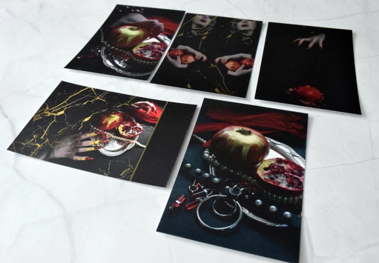 Pomegranate set of postcards